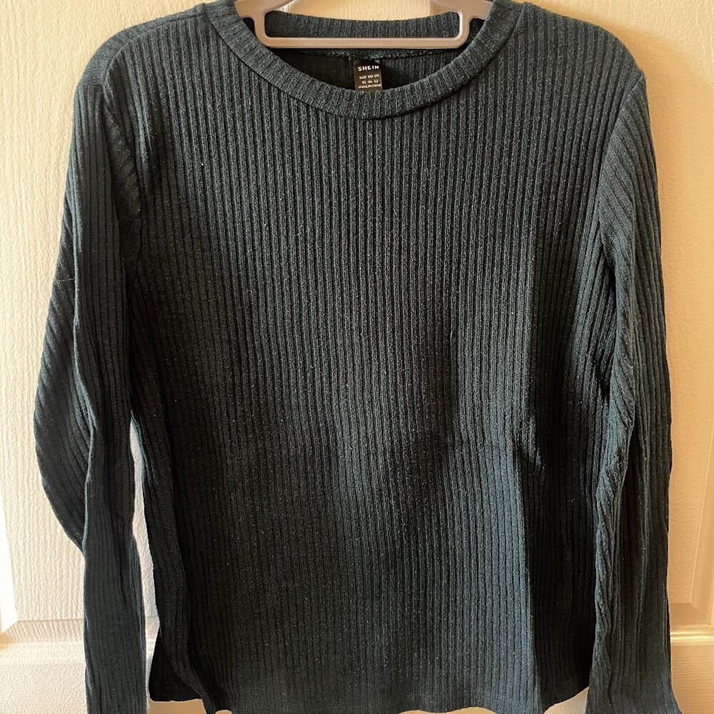 Dark Forest Green Long Sleeve Sweater